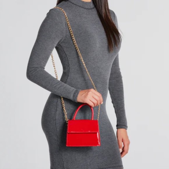 WINDSOR - Red Mini Tote Bag - Picture 1 of 5